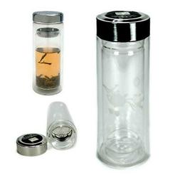 9oz 270ml Double Wall Travel Strainer Infuser W Lid